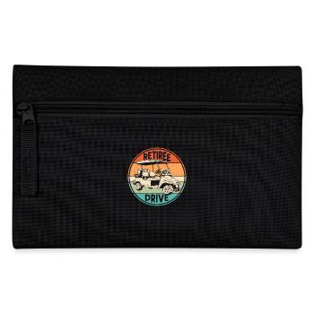 Retiree With Drive Golf Golfer - Pencil Case - black - Front