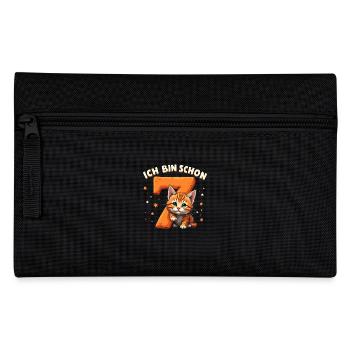 7. Geburtstag - Ich bin schon 7 Jahre - Federtasche - Schwarz - Vorne