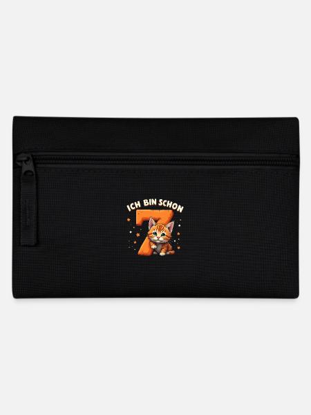 7. Geburtstag - Ich bin schon 7 Jahre - Federtasche - Schwarz