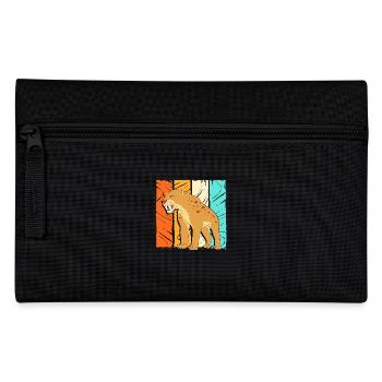 Sabre-toothed tiger - Pencil Case - black - Front