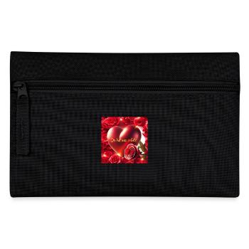 Herz. Ewiger - Federtasche - Schwarz - Vorne