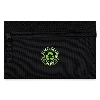 Agissez maintenant pour un avenir meilleur. Recycler le Jour de la Terre P - Trousse - noir - Devant