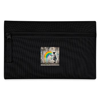 Kein Banksy - Farben gegen das Grau - Federtasche - Schwarz - Vorne