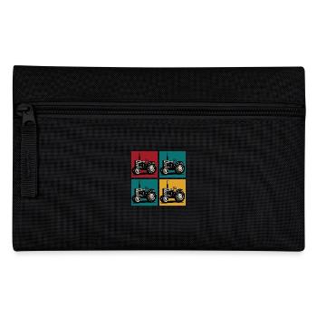 Retro-Oldtimer-Traktor - Federtasche - Schwarz - Vorne