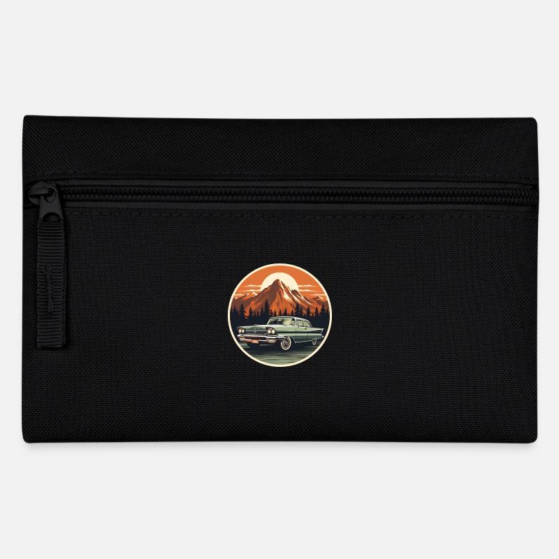 Retro US Car Vintage - Federtasche - Schwarz