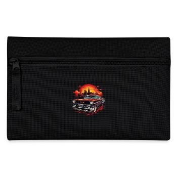 US Musclecar Vintage Retro - Federtasche - Schwarz - Vorne
