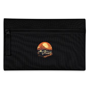 Classic Musclecar Vintage Retro - Federtasche - Schwarz - Vorne
