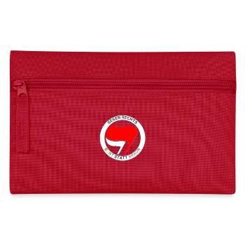 Antifa - Colorful instead of brown - white ring - Pencil Case - red - Front