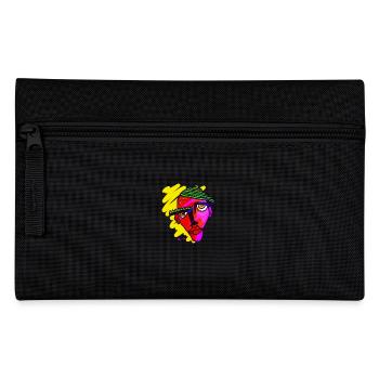 Maske - Federtasche - Schwarz - Vorne