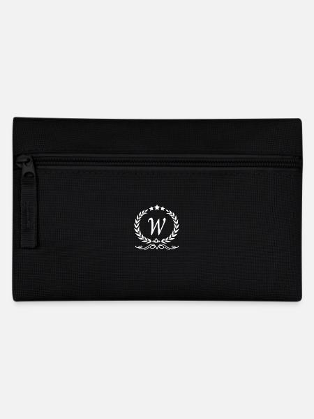 Lettre w couronne - Trousse - noir