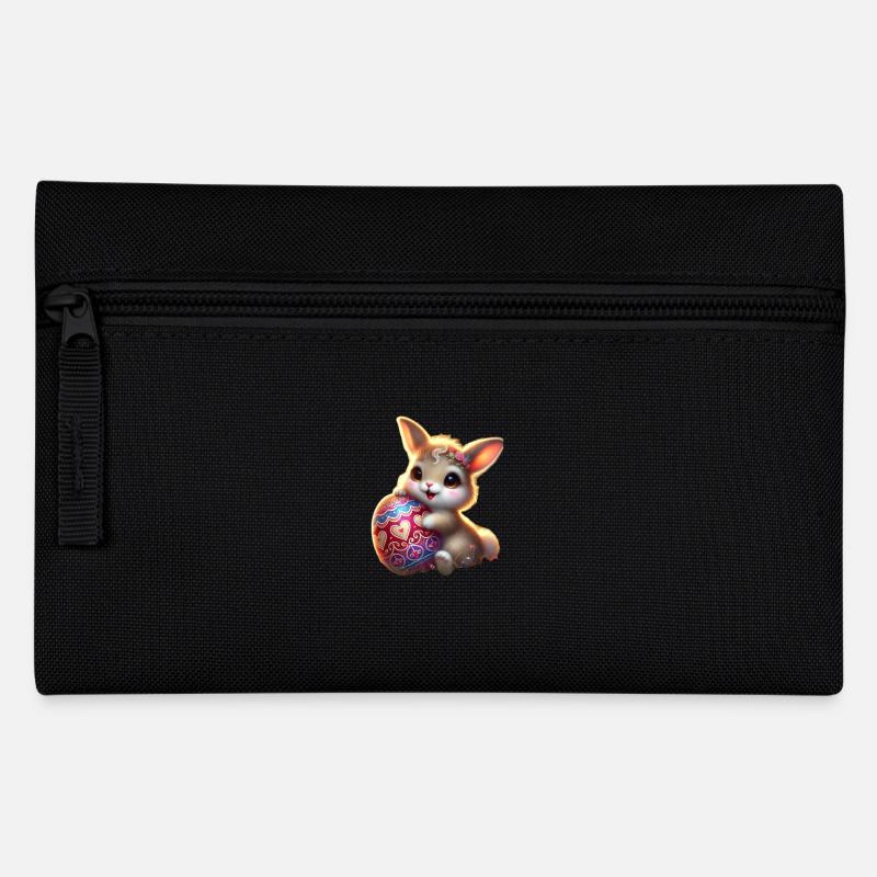 Lapin de Pâques avec œuf - Trousse - noir