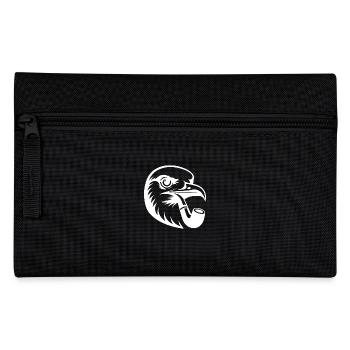 Nordic Seagull Art with Whistle in Cartoon Style - Pencil Case - black - Front