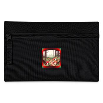Mushrooms in the forest - Pencil Case - black - Front