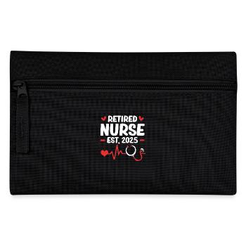 Retirement 2025 Pensioner Pension Pensioner - Pencil Case - black - Front