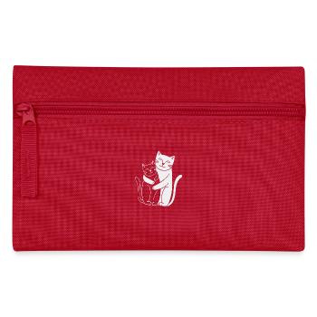 Chat Blanc & chat noir - Trousse - rouge - Devant