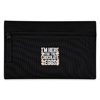 I'm Here For The Chocolate Eggs Lustig Ostern Eier - Pencil Case - black - Front