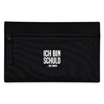 Ich bin schuld - ...wie immer - Federtasche - Schwarz - Vorne