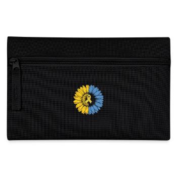 Down-Syndrom Unterstützung Sunflower Band - Federtasche - Schwarz - Vorne