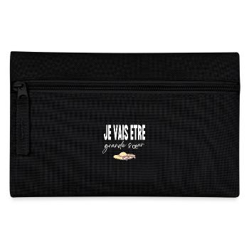 je vais etre grande sœur - Trousse - noir - Devant
