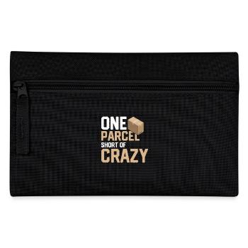 One Parcel Short Of Crazy Mailman Postal Worker - Pencil Case - black - Front