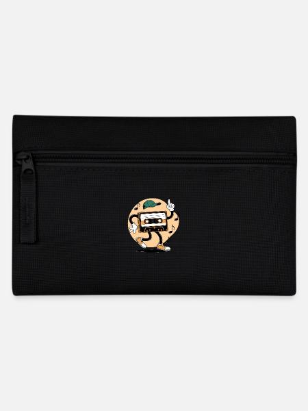 Dancing Cassette Tape (Vintage Style) - Pencil Case - black