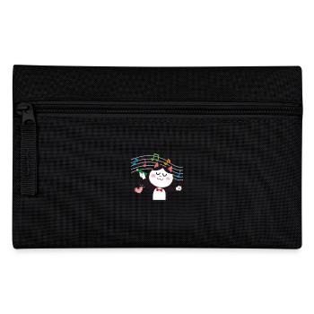 Clef de musique chaton chat musical - Trousse - noir - Devant
