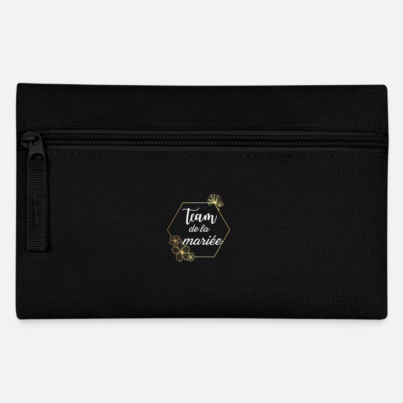 Team de la Mariée doré floral - Trousse - noir