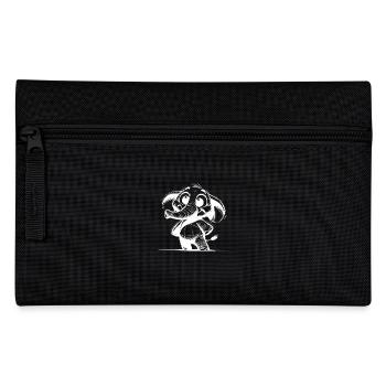 Elephant baby with huge trunk and eyes - Pencil Case - black - Front
