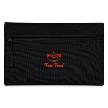 Hotdogs Fast Food Essen Geschenk Spruch Lustiges - Federtasche - Schwarz - Vorne