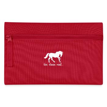 équitation passe-temps dire idée cadeau - Trousse - rouge - Devant