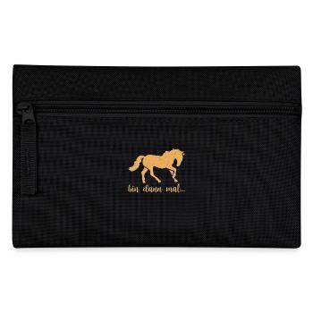 Gift Idea Horses Horse Riding Hobby Saying - Pencil Case - black - Front