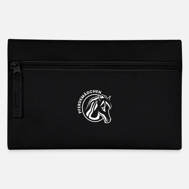 Pferdemädchen Spruch Geschenk Geschenkidee Hobby - Federtasche - Schwarz
