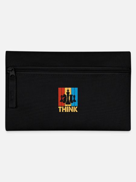 Chess Player Geschenk Schach Sport Schachmeister - Federtasche - Schwarz