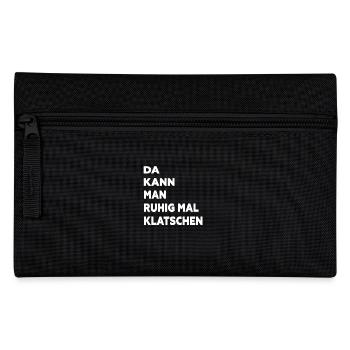 Klatschen - Federtasche - Schwarz - Vorne