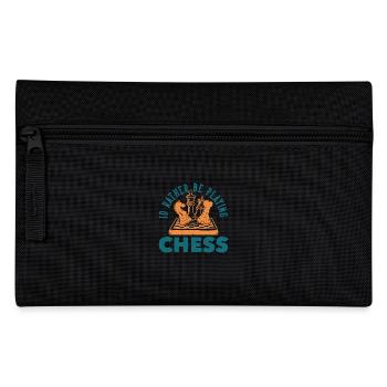 Chess Player Geschenk Schach Sport Schachmeister - Federtasche - Schwarz - Vorne