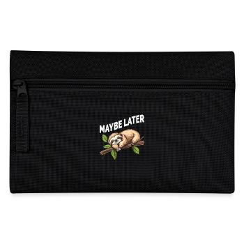 Drôle de paresseux peut-être plus tard - Trousse - noir - Devant