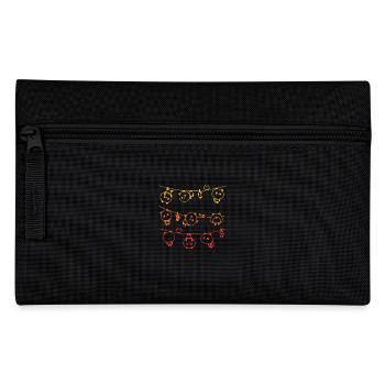 Drôle Panda Panda Ours Disant Lundi Cadeau - Trousse - noir - Devant