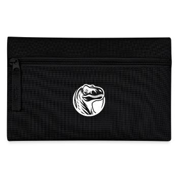 Grinning Raptor Tattoo Logo Style - Pencil Case - black - Front
