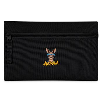 Kangourou cool avec des lunettes de soleil - Trousse - noir - Devant