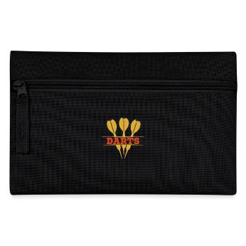Queen of Darts Darts Darts Player Gift Wife - Pencil Case - black - Front