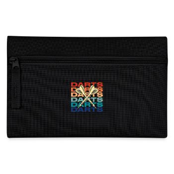 Darts Darts Darts Sport Dartboard Gift - Pencil Case - black - Front