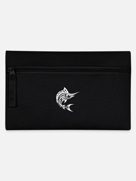 Schneller Schwertfisch - Eleganter Fächerfisch - Federtasche - Schwarz