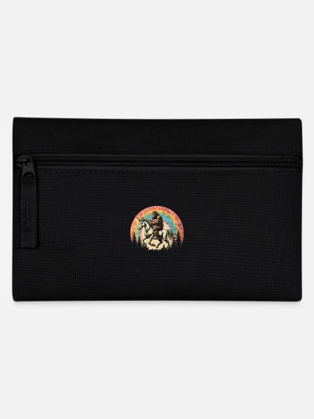 Bigfoot Regenbogen Einhorn - Federtasche - Schwarz