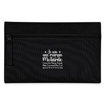 Fête des Mères - Maman Motarde Cool - Trousse - noir - Devant