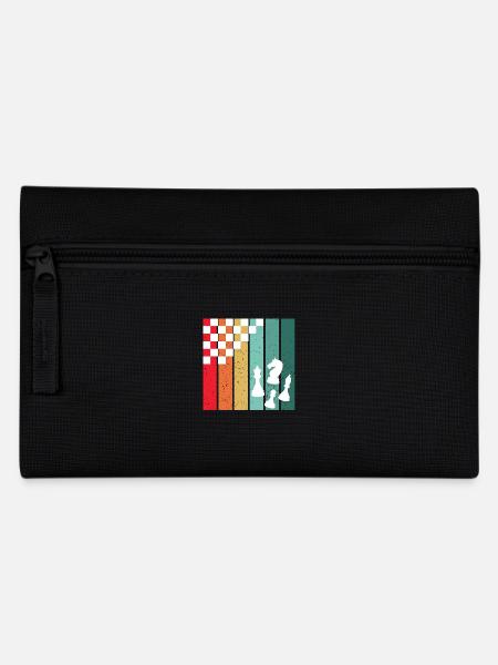 Retro Chess – A Chess Player's Colorful Passion - Pencil Case - black
