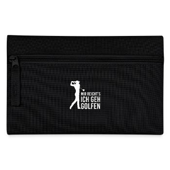 Golf Golfer Geschenk Golfschläger Sport Golf Hole - Federtasche - Schwarz - Vorne
