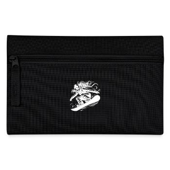 Powder snow and snowboarding - Pencil Case - black - Front