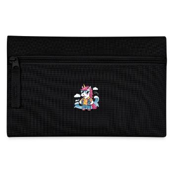 Funny Summer Unicorn - Pencil Case - black - Front