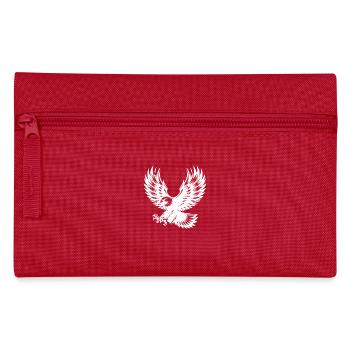 Majestätischer gewaltiger Adler im Angriffsflug - Federtasche - Rot - Vorne