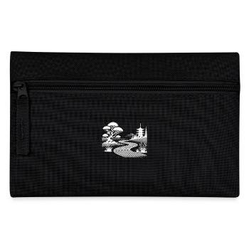 Sand Pattern and Pagoda Zen Garden Inspiration - Pencil Case - black - Front